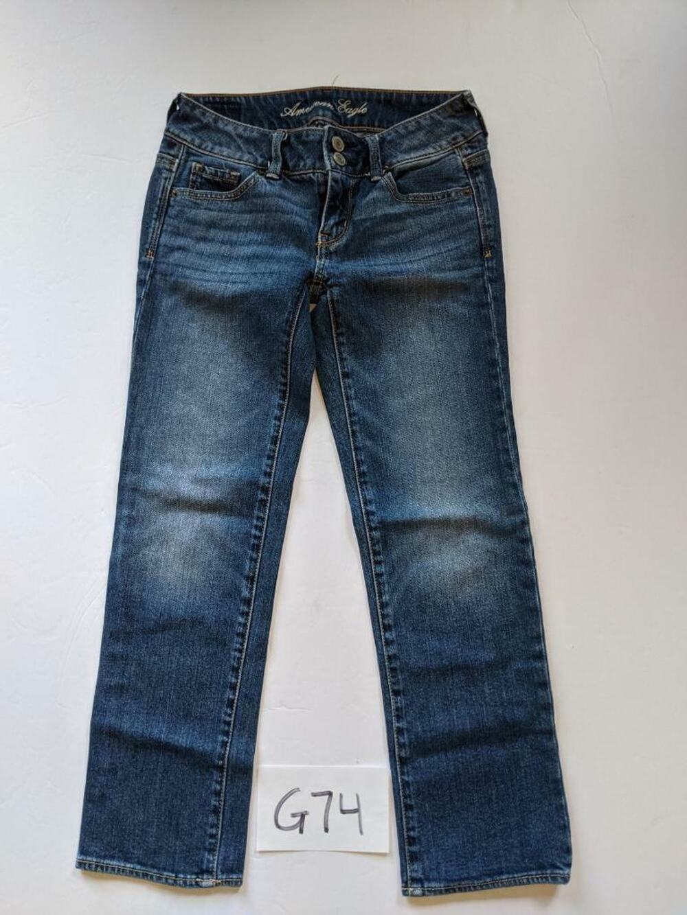 American Eagle Blue Jean Capris Size 00 Reg Stretch Artist Womens -0820G74